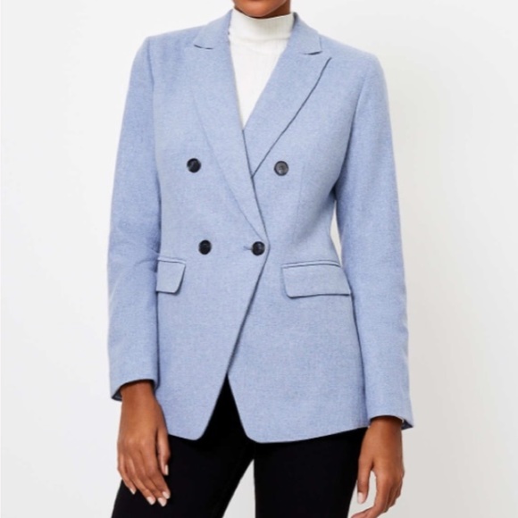 NEW Loft Melange Double Breasted Modern Blazer 0 - Picture 1 of 2